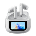 BLACKVIEW ENC BT5.4 AIRBUDS 12 WITH LED SCREEN & CHARGING DOCK WHITE