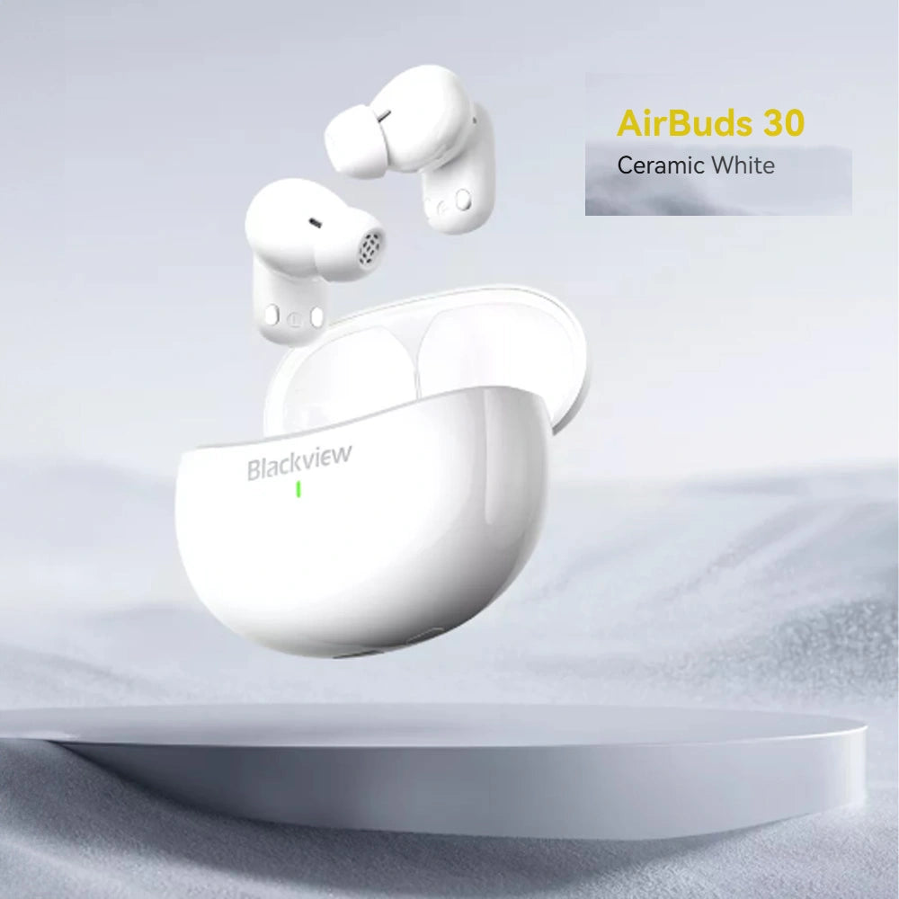 BLACKVIEW BT5.4 ENC EARBUDS WITH AI TRANSLATE FUNCTION WHITE
