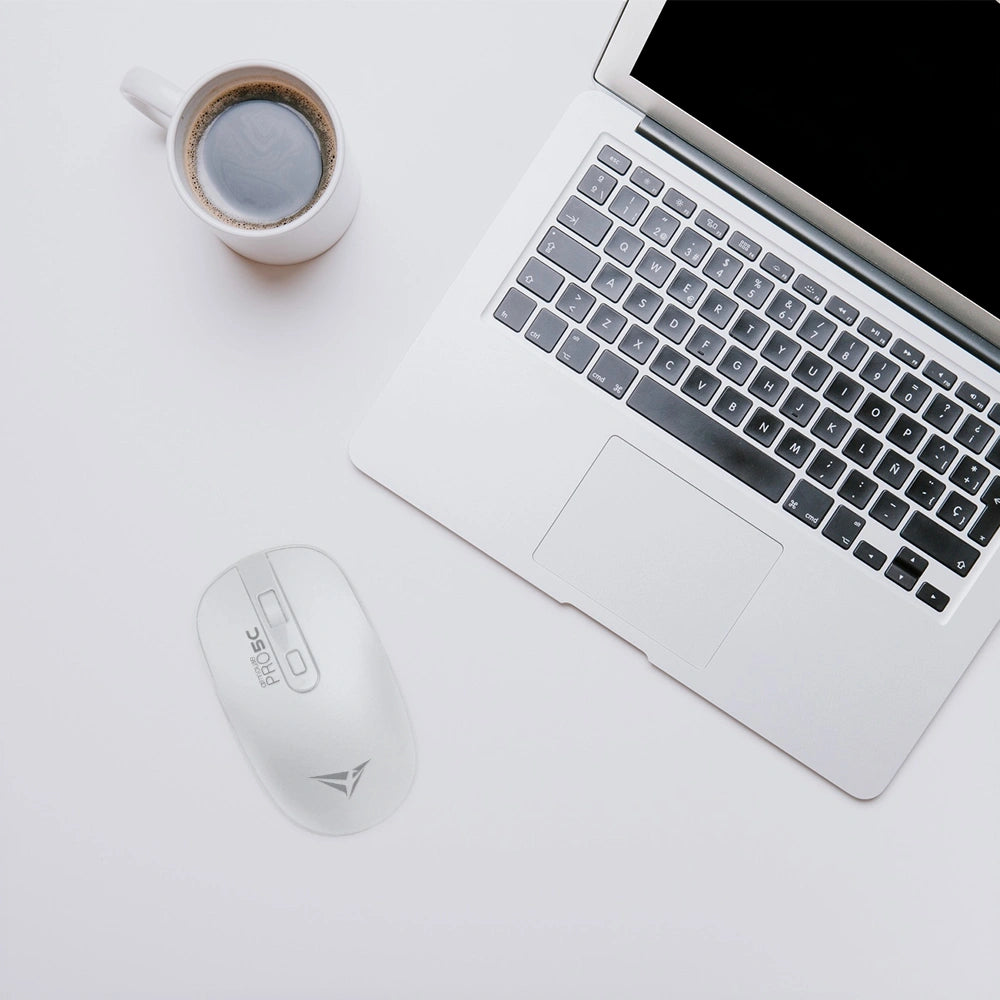 ALCATROZ WIRELESS TWO WAY DONGLE (USB+TYPE-C) SILENT MOUSE WHITE