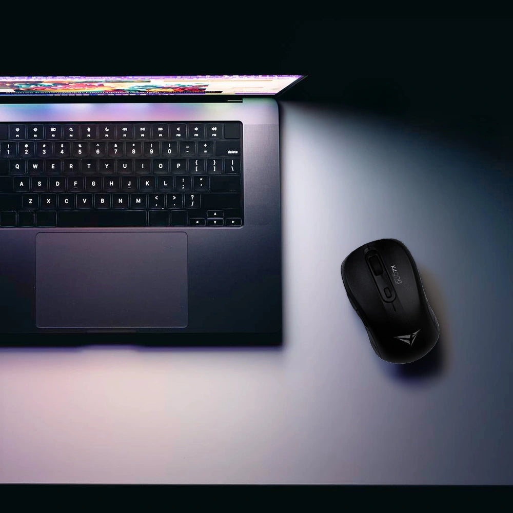ALCATROZ SILENT AIRMOUSE DUO 7X WIRELESS/BT MOUSE BLACK