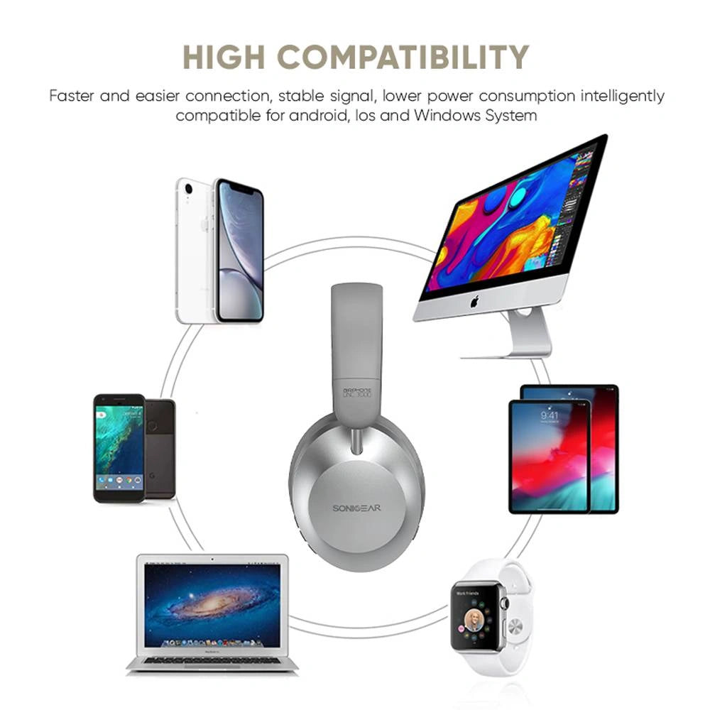 SONIC GEAR BT5.4 HEADSET AIRPHONE DNC 3000 CREAM