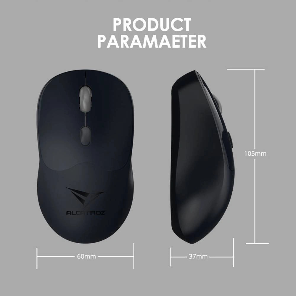 ALCATROZ SILENT BT5.4 WIRELESS MOUSE AIRMOUSE DUO 6R CLOUD