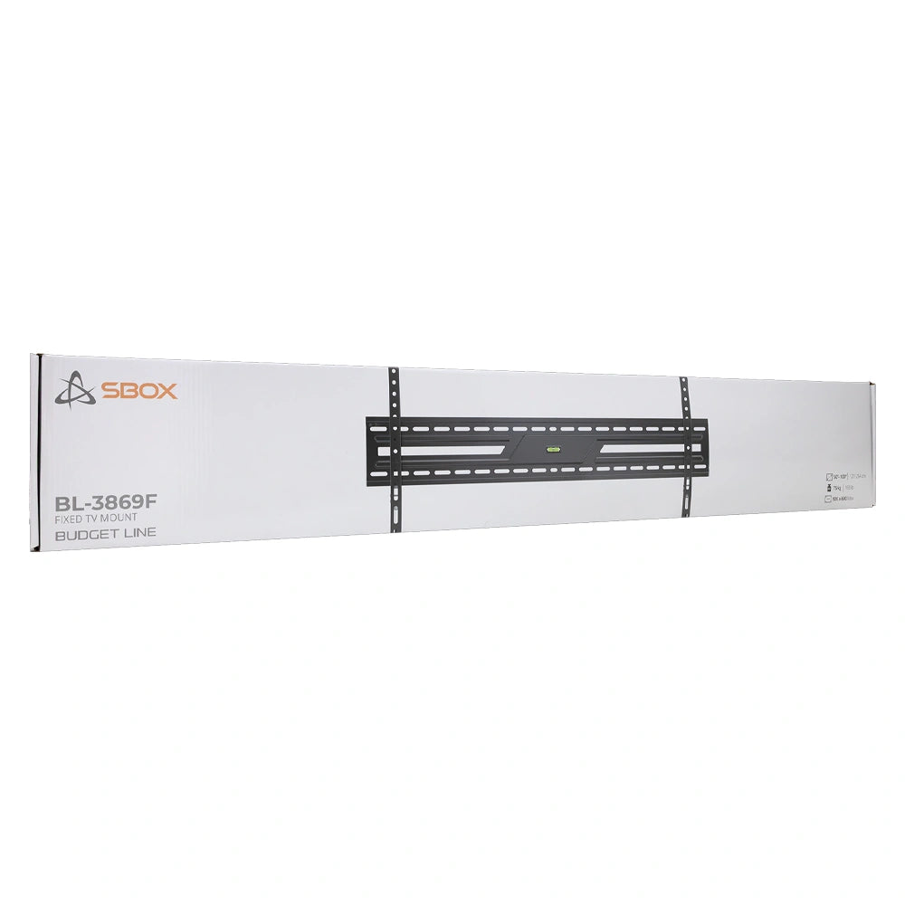 SBOX WALL MOUNT BUDGET 50'-100' / 75kG / MAX VESA 900x600 BLACK