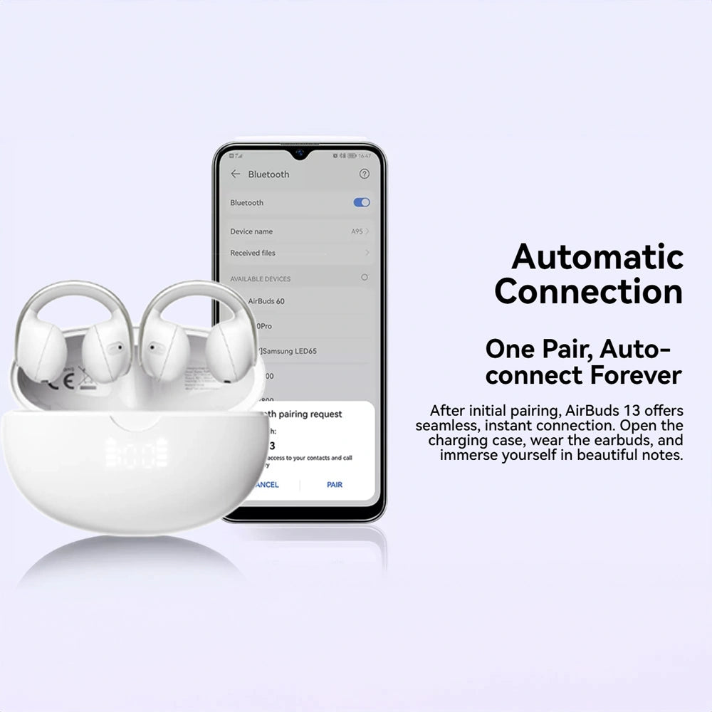 BLACKVIEW BT5.4 ENC LED DISPLAY AIRBUDS 13 WITH CHARGING DOCK WHITE