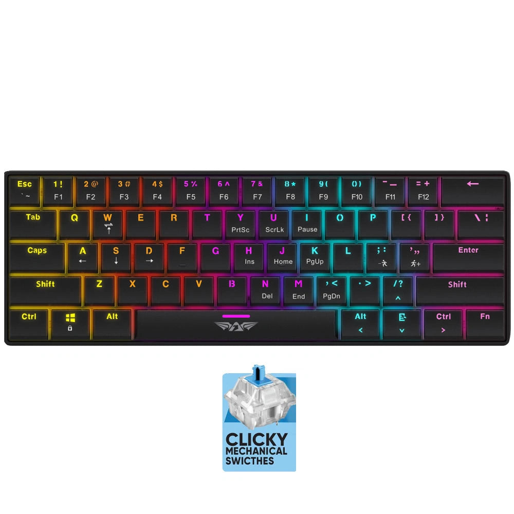 ARMAGGEDDON LOW PROFILE MODULAR MECH. KEYBOARD SMK-1C PSYCHSPARROW BLUE SWITH BLACK CLICKY