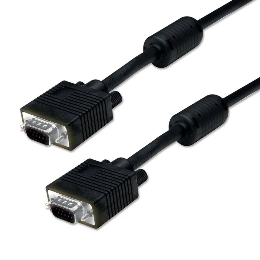 POWERTECH Καλώδιο VGA 15pin M-M, Full HD, CCS, 3+6, 2x ferrites, 1.5m