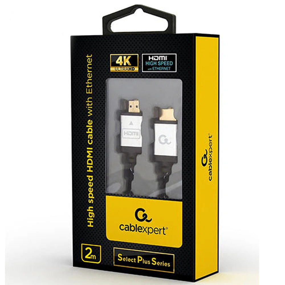 CABLEXPERT 4K HIGH SPEED HDMI CABLE WITH ETHERNET 'SELECT PLUS SERIES' 2M