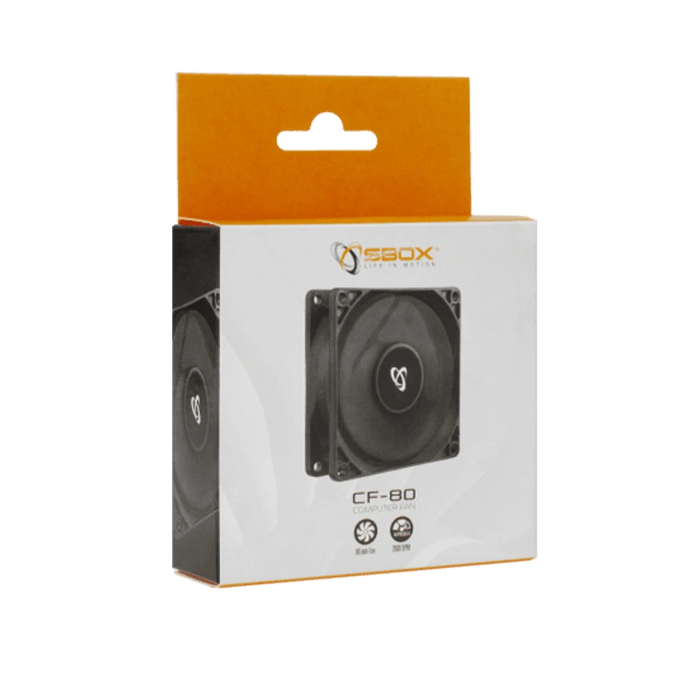 SBOX FAN CF-80 RETAIL BLACK