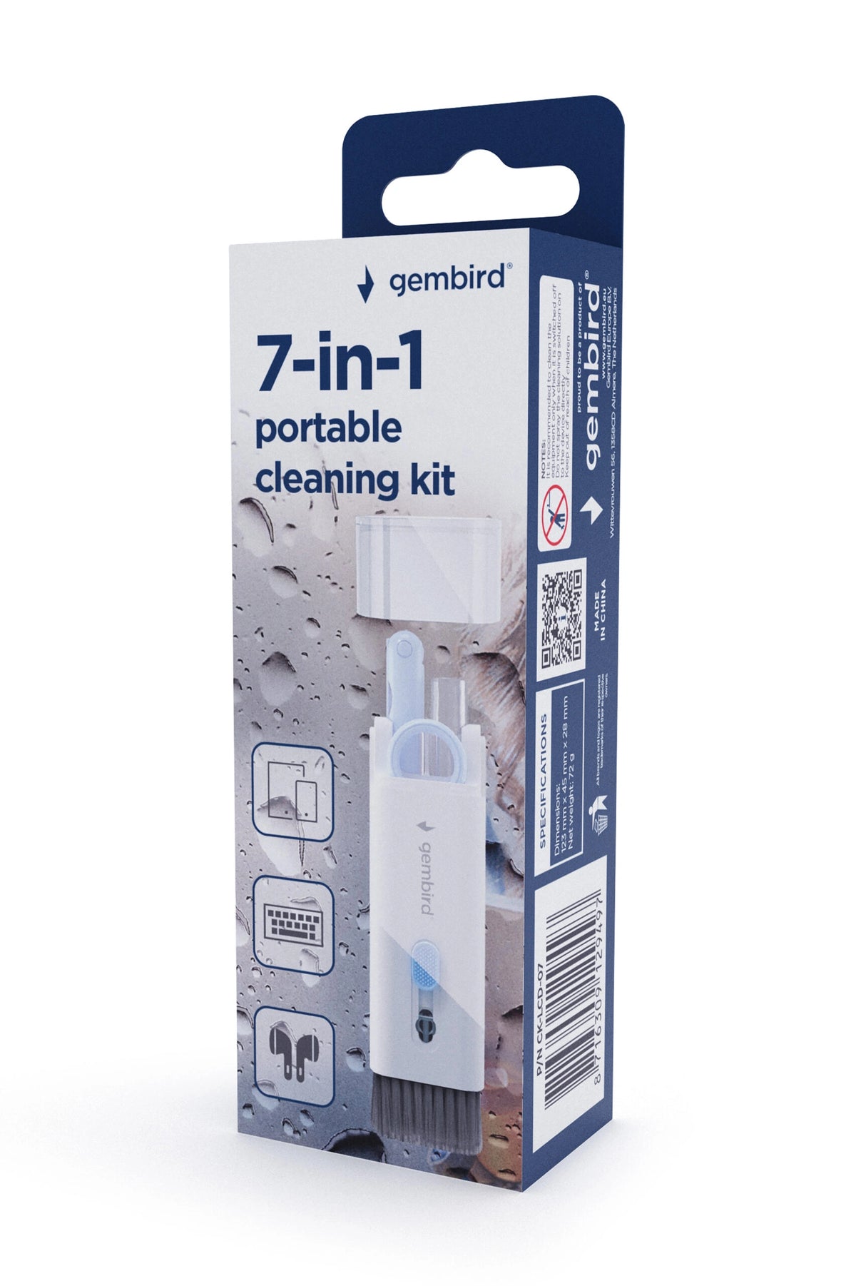 GEMBIRD 7-IN-1 UNIVERSAL CLEANING KIT