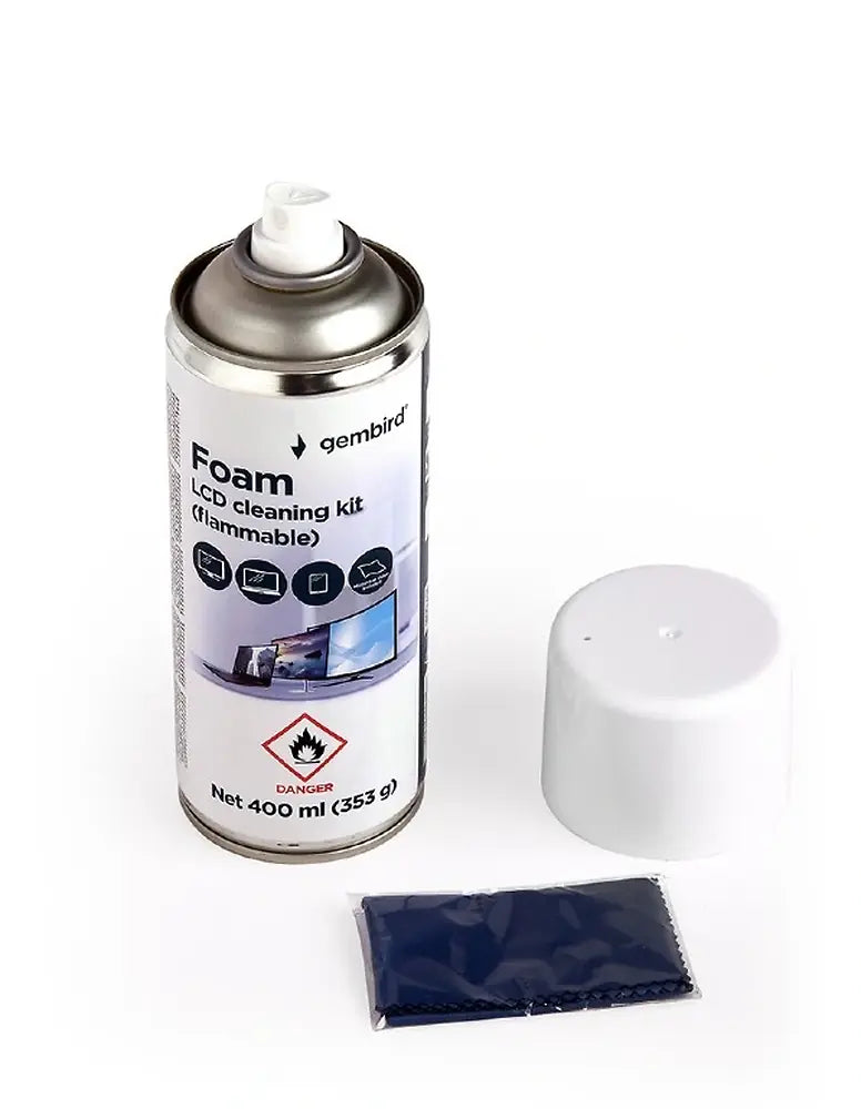 GEMBIRD FOAM LCD CLEANING KIT (FLAMMABLE) 400ML
