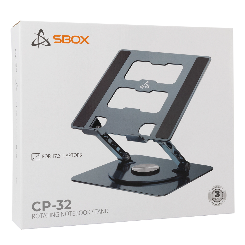 SBOX LAPTOP STAND 17' ROTATION 360