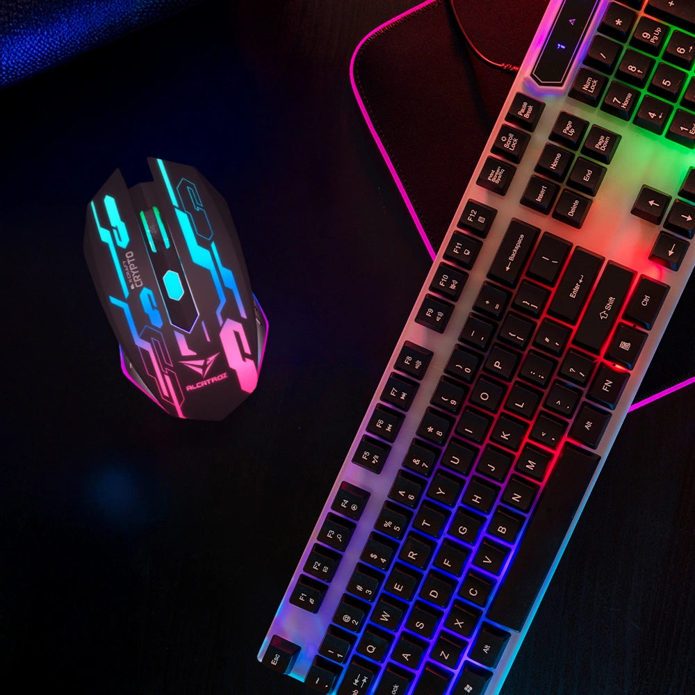 ALCATROZ 4-BUTTON GAMING RGB MOUSE CPI 2400 X-CRAFT CRYPTO