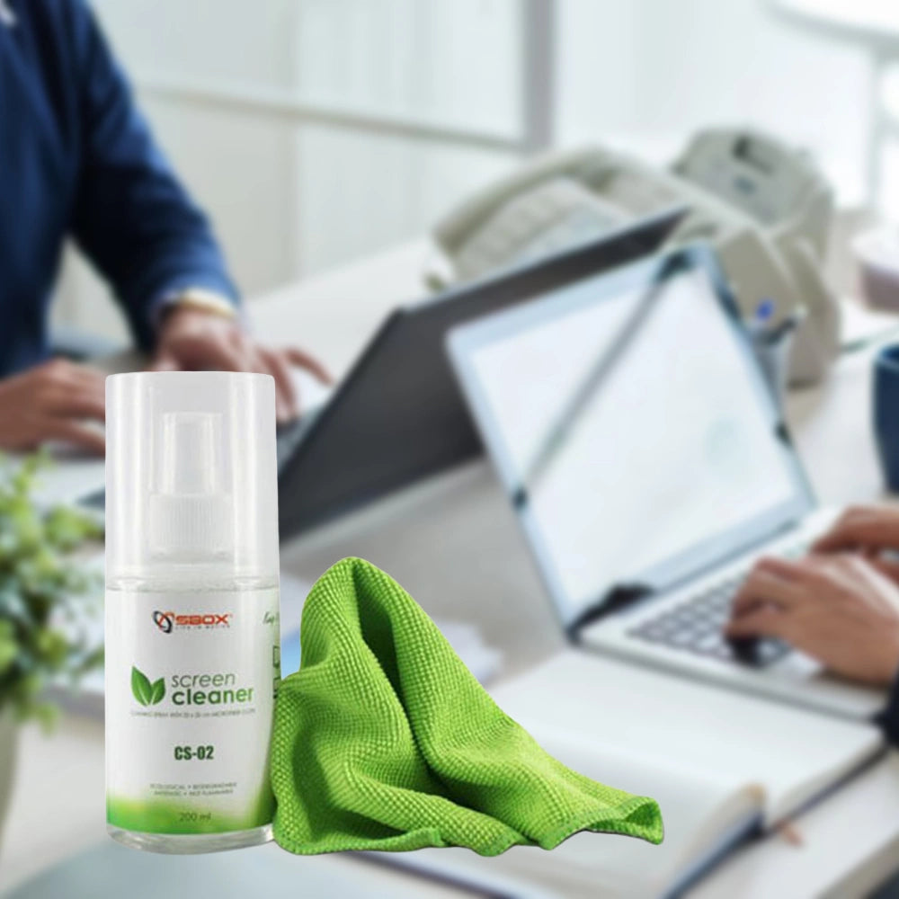 SBOX SCREEN CLEANER WITH CLOTH 200ml