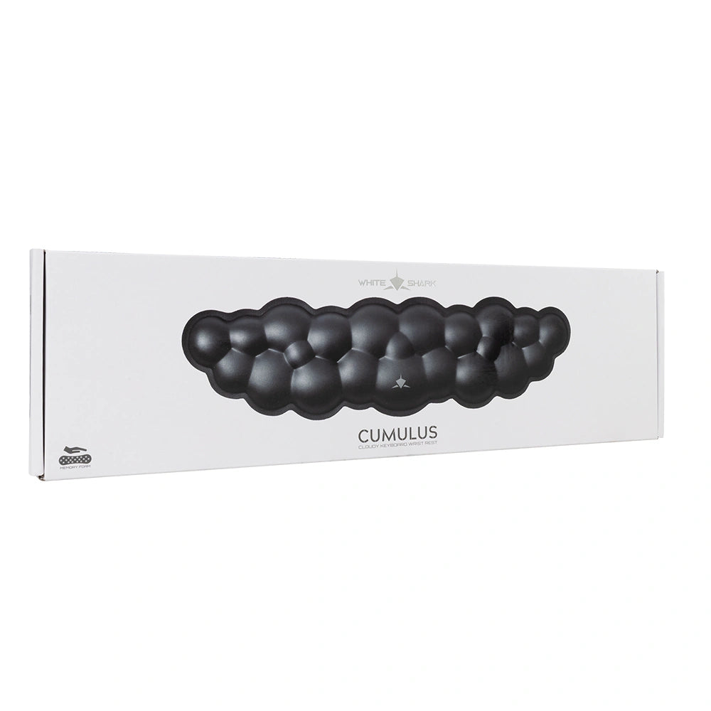 WHITE SHARK KEYBOARD WRIST REST KP-012 CUMULUS BLACK