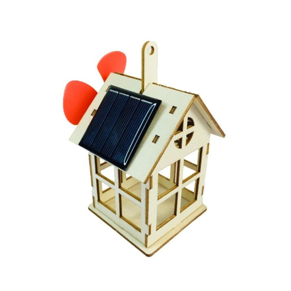 DIY Wooden Solar Power Fan House