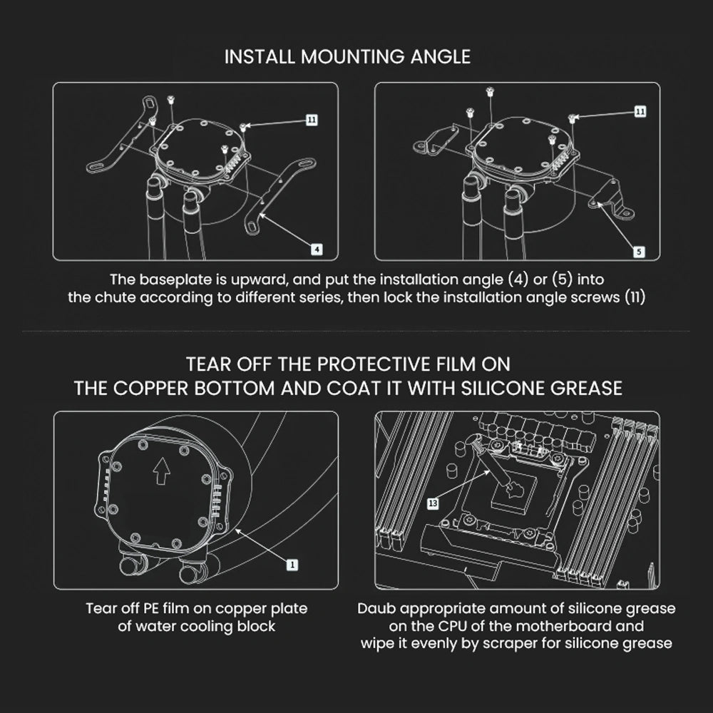 ARMAGGEDDON UNIQUE DUAL CPU COOLING FAN 9 BLADE DEEP FREEZE ADV A240 ARGB BLACK
