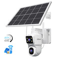 SRIHOME 4G LTE 4MP HD DUAL LENS AOV LOW POWERED BATTERY CAMERA WITH 7W SOLAR PANEL