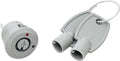 Διακόπτης DM-3679 On-Off 12V 2 pins με κλειδί 47-48 πλαστικός γκρι