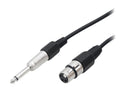 XTREME Καλώδιο XLR DM-4361 JACK 6.3mm 3m Μαύρο