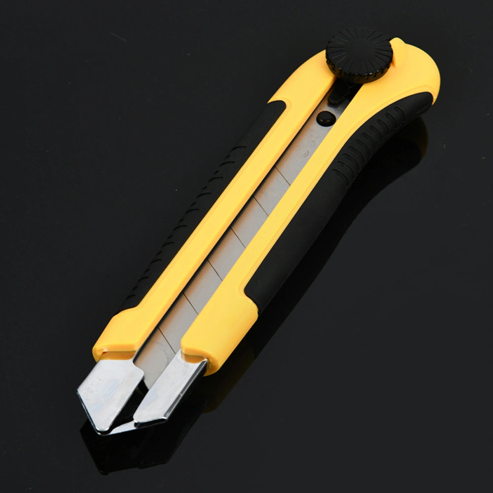 DELI UTILITY KNIFE 25MM SK5 YELLOW