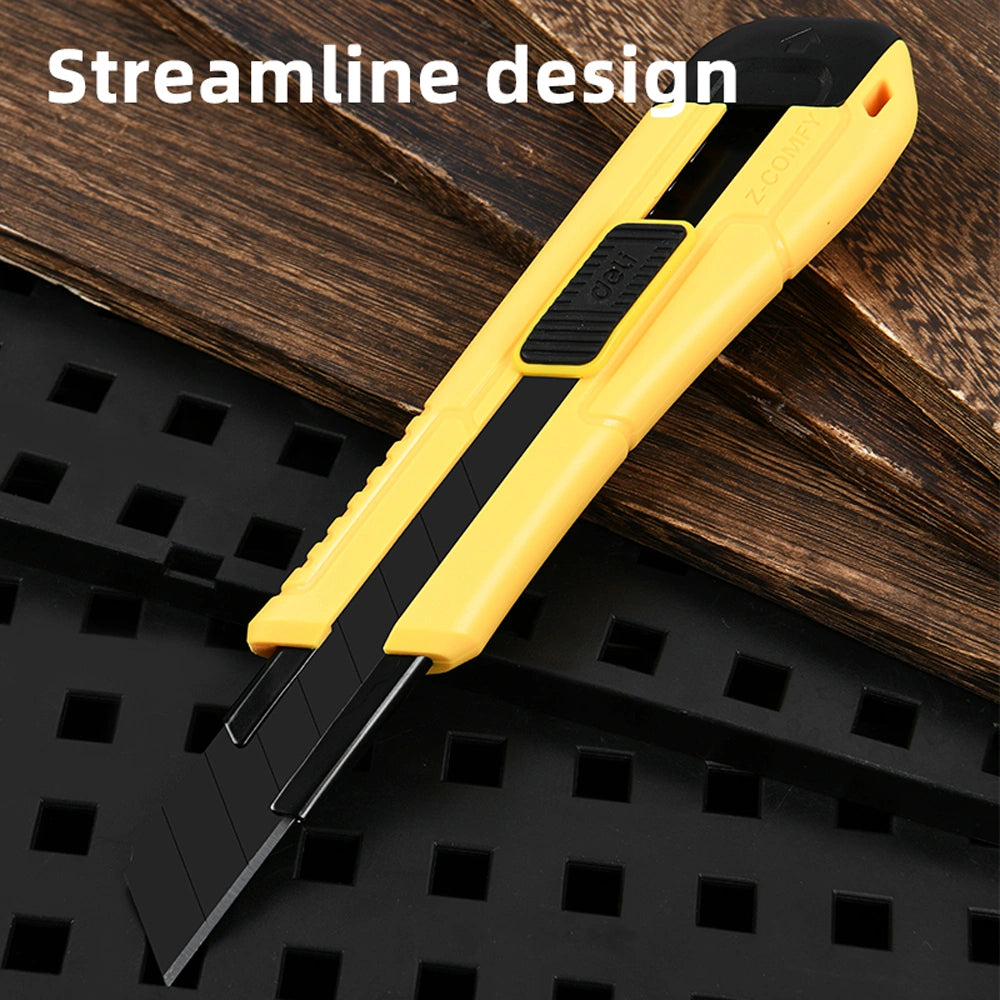 DELI SNAP-OFF BLADE KNIFE 18MM SK2 YELLOW