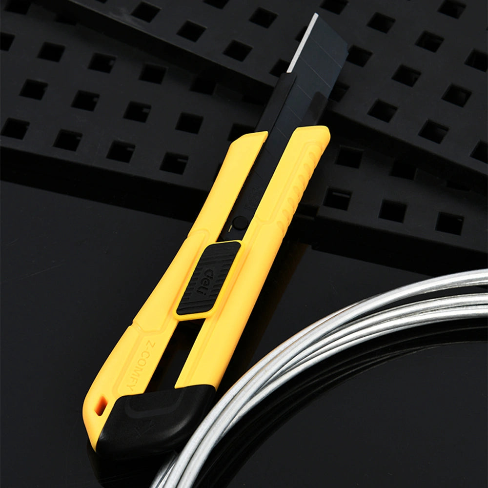 DELI SNAP-OFF BLADE KNIFE 18MM SK2 YELLOW