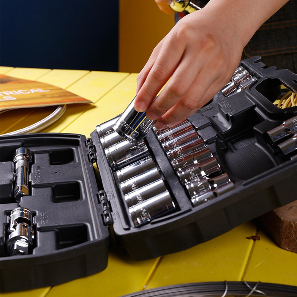 DELI SOCKET SETS 32PCS BLACK