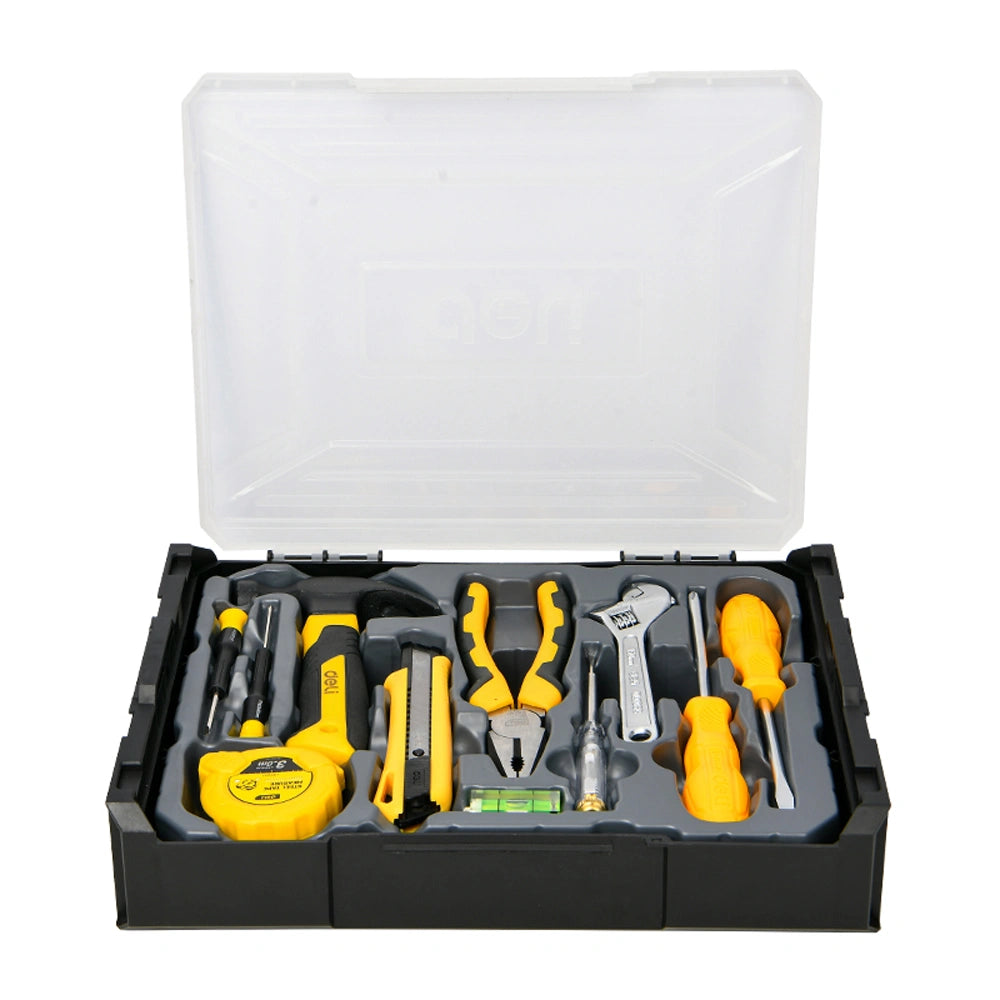 DELI HOUSEHOLD TOOL SET PP/CARBON STEEL 11PCS