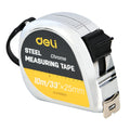 DELI STEEL TAPE MEASURE 10M/33'x25MM SILVER