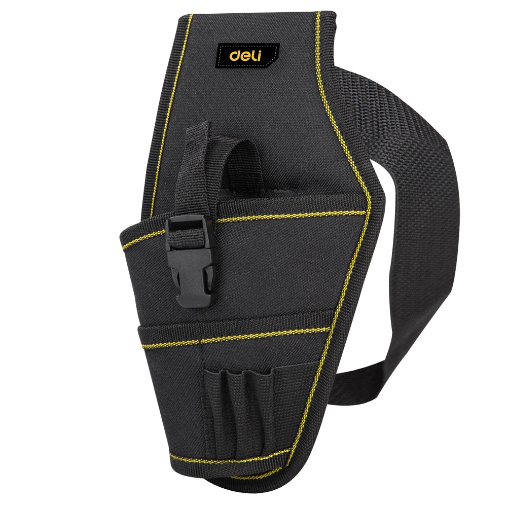 DELI ELECTRIC DRILL WAIST BAG 26x15CM BLACK