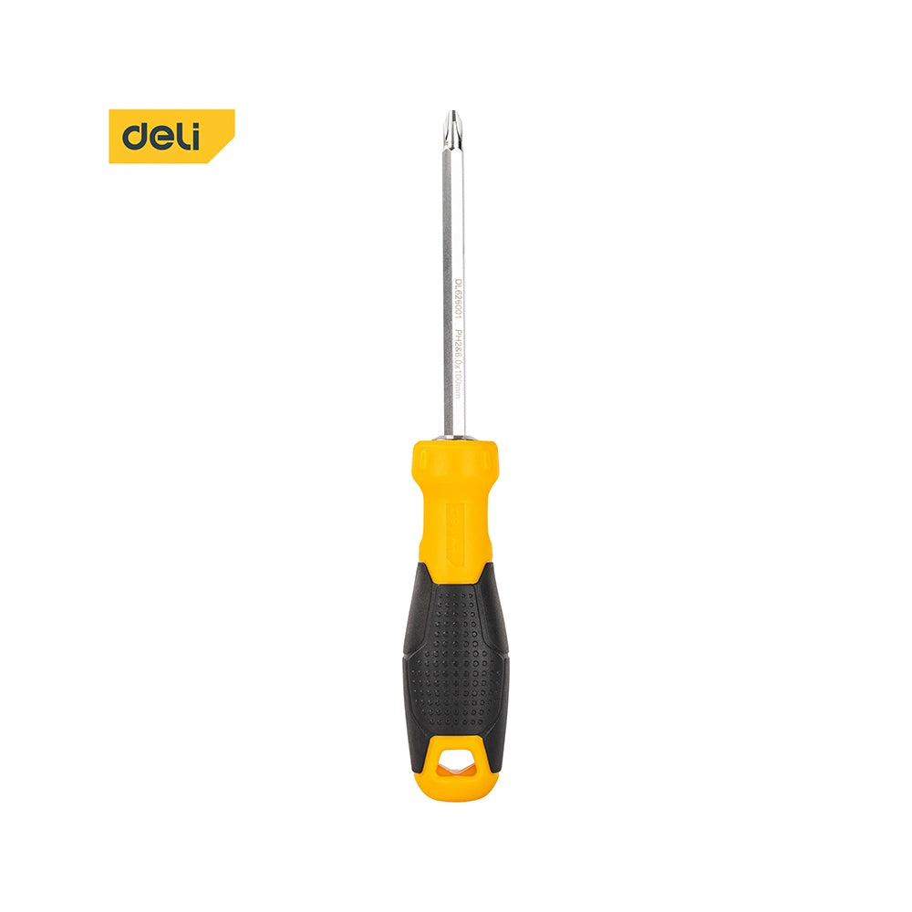 DELI 2-IN-1 SCREWDRIVER SL6/PH2x100MM YELLOW