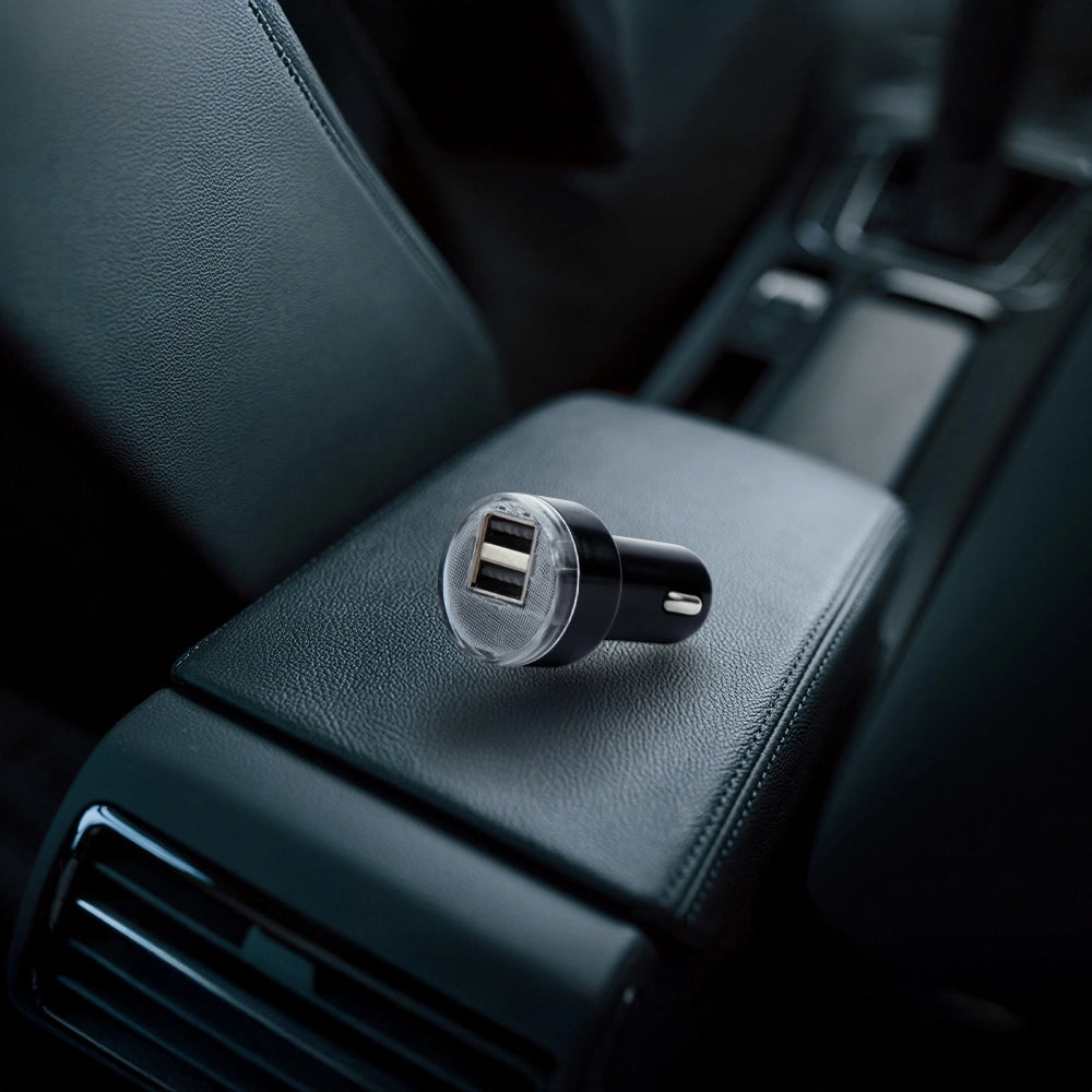 ENERGENIE 2-PORT USB CAR CHARGER 2.1 A BLACK