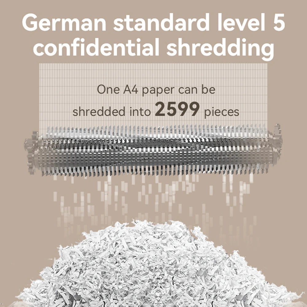 DELI P5 ULTRA SILENCE PAPER SHREDDER 23L WHITE