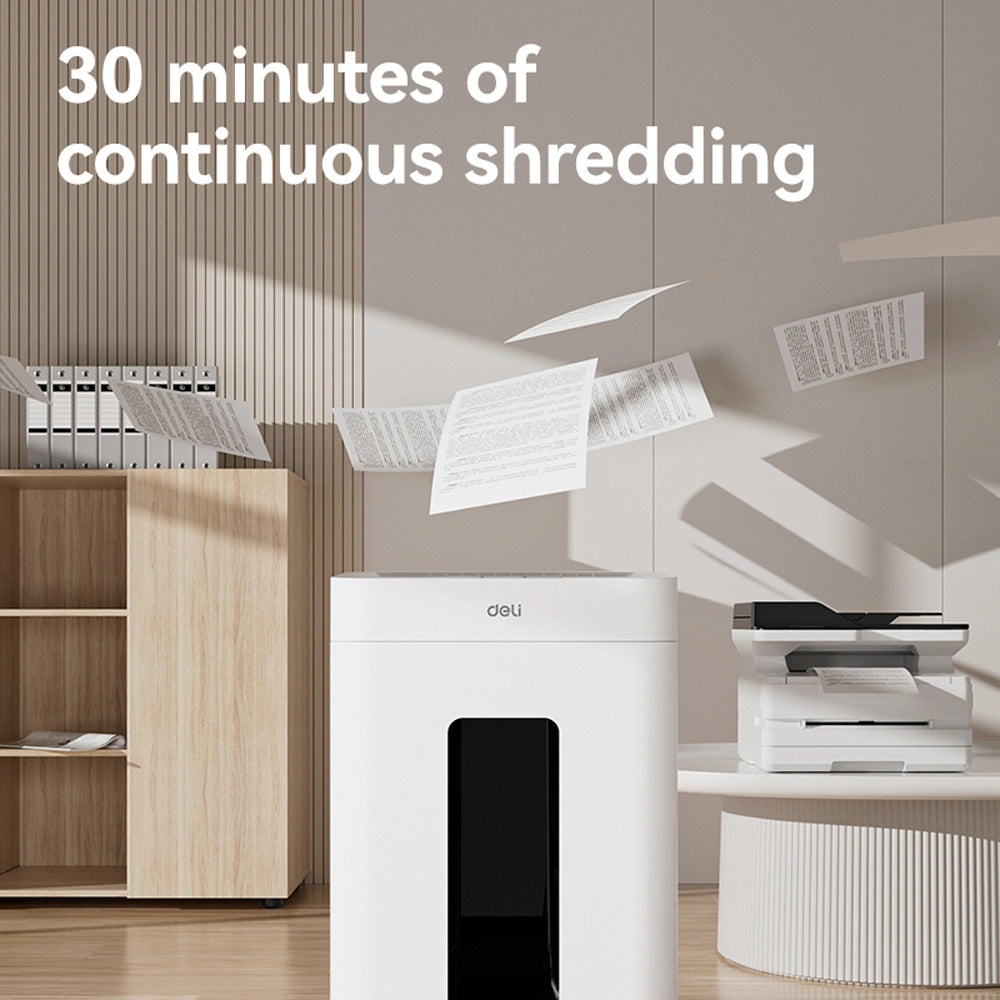 DELI P5 ULTRA SILENCE PAPER SHREDDER 23L WHITE