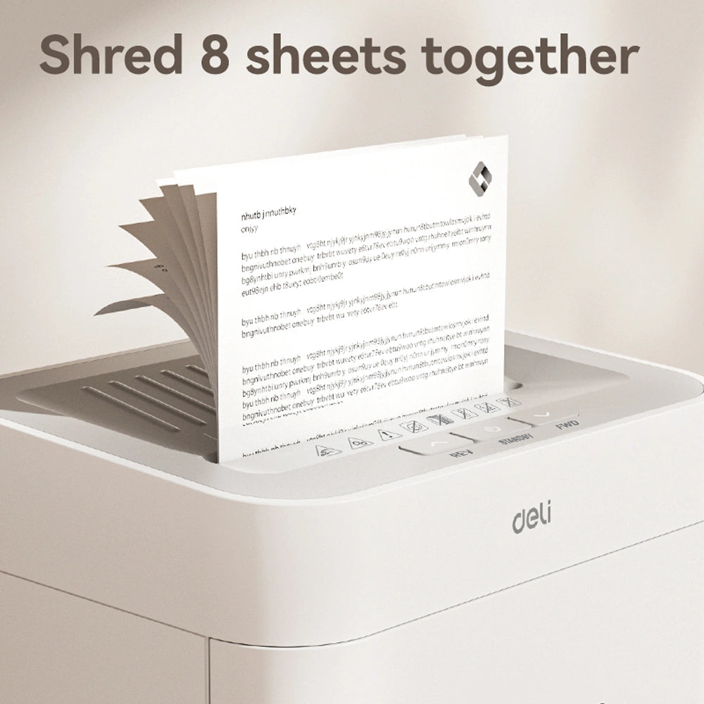 DELI P5 ULTRA SILENCE PAPER SHREDDER 23L WHITE