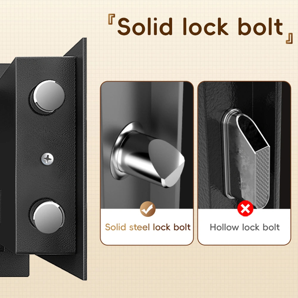 DELI 2-WAY DIGITAL SAFE FULL-STEEL BLACK