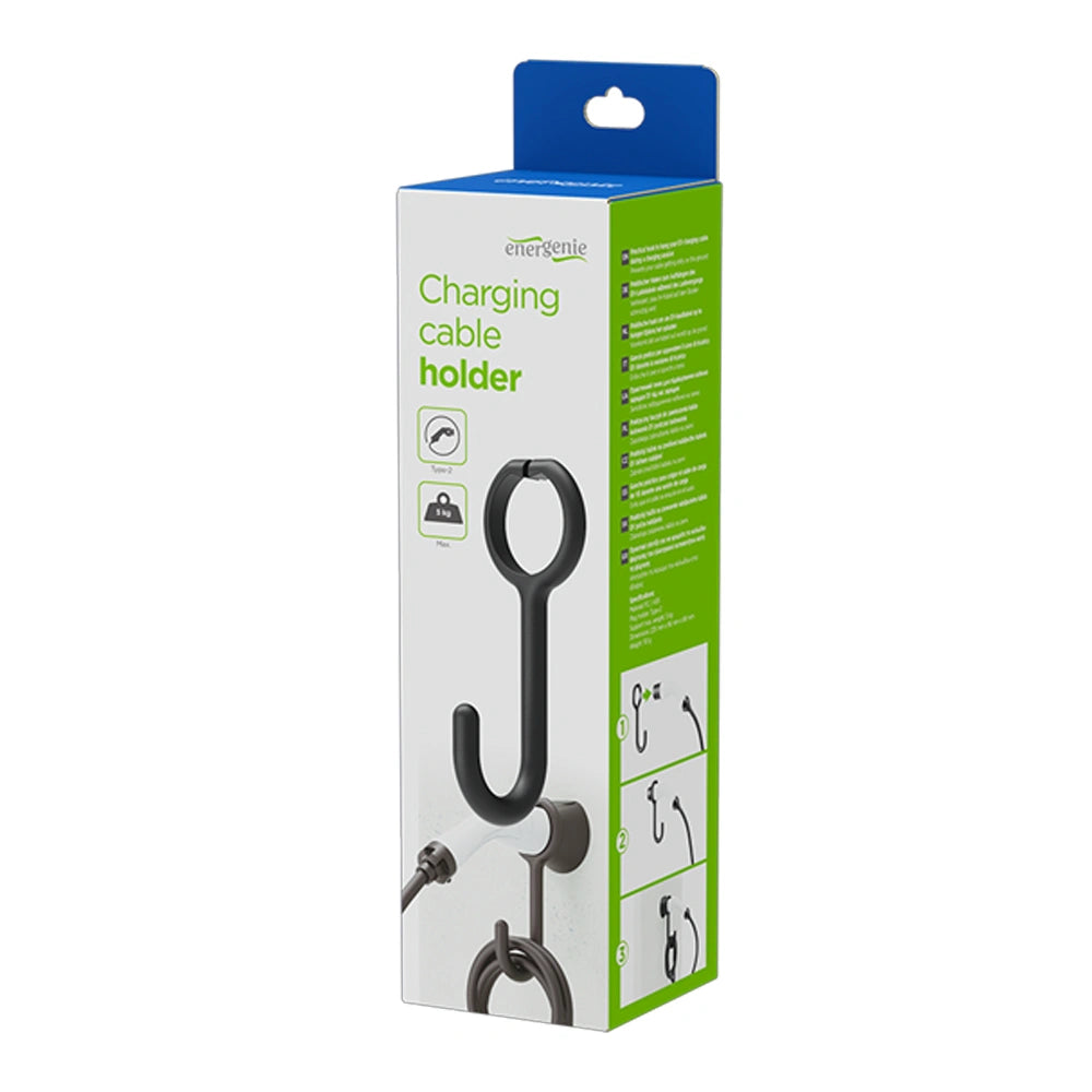 ENERGENIE CHARGING CABLE HOLDER BLACK