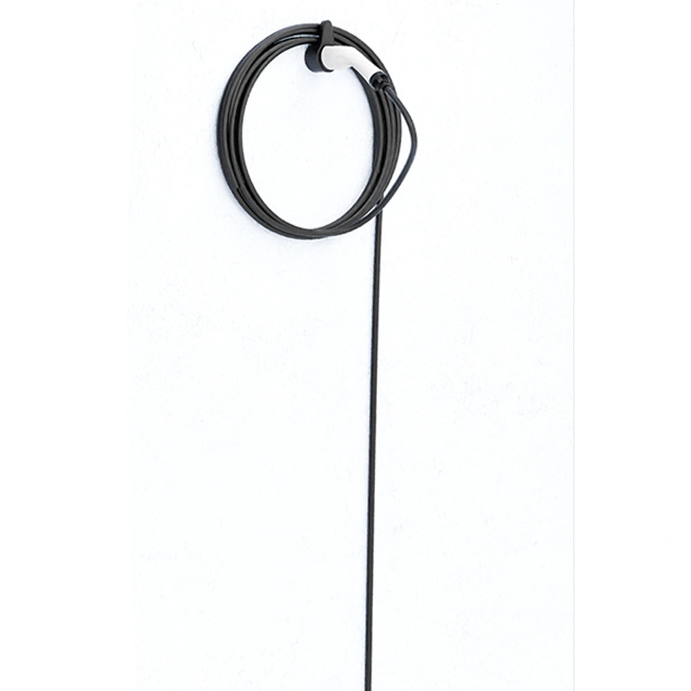 ENERGENIE WALL MOUNTED CHARGING CABLE HOLDER BLACK