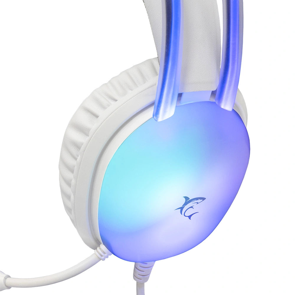 WHITE SHARK STEREO GAMING HEADSET GH-2444 PEACOCK-2 WHITE