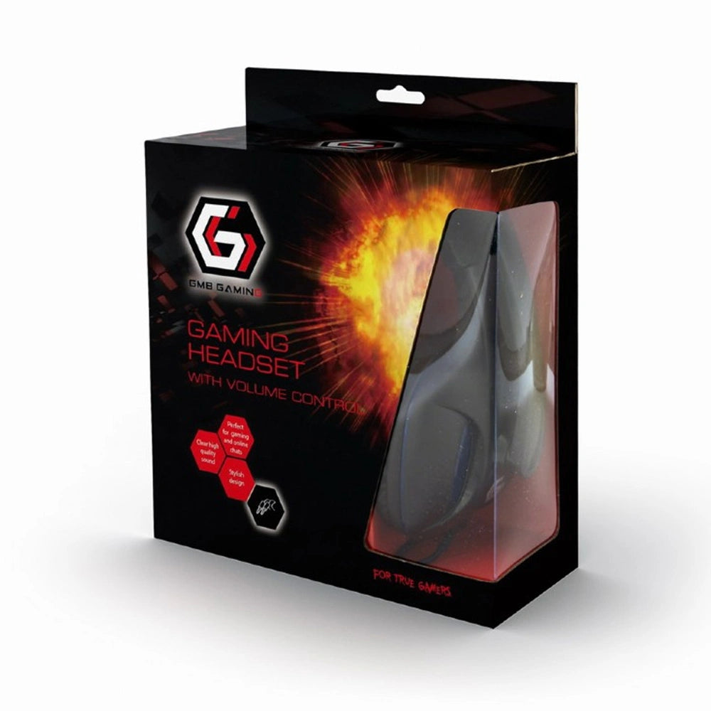 GEMBIRD GAMING HEADSET WITH VOLUME CONTROL MATTE BLACK REFURBISHED