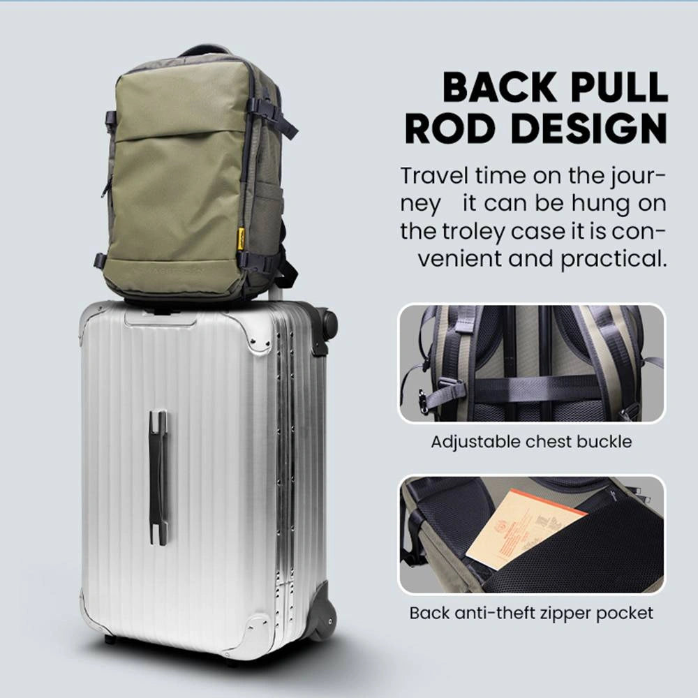 ARMAGGEDDON TRAVEL SPLASHPROOF BAKCPACK 15.6' NOMAD MOSS