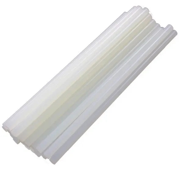 10 pcs 7mm x 19cm Adhesive Hot Melt Glue Sticks for Trigger Electric Gun Hobby Craft white
