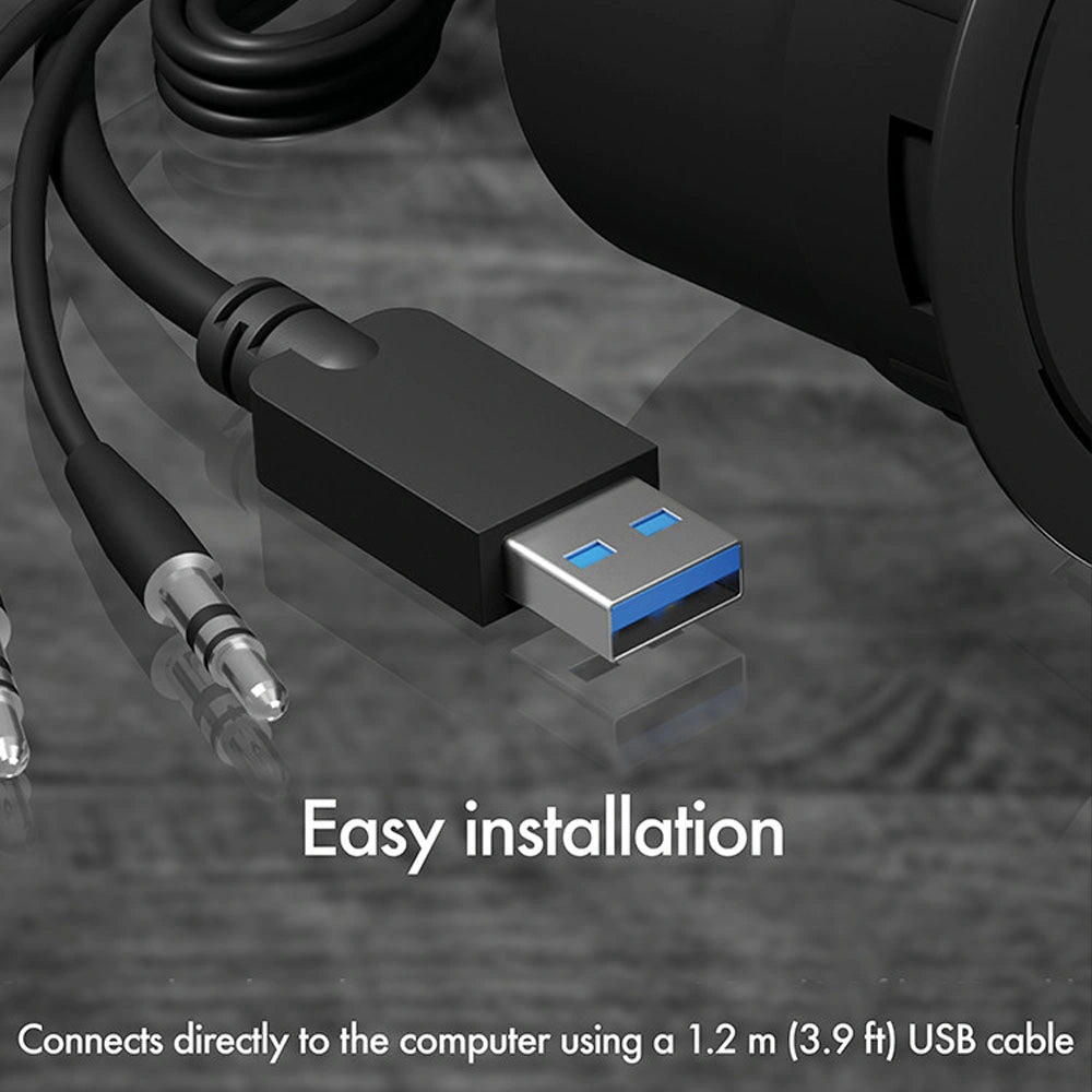 ICY BOX 4-PORT USB 3.2 DESK HUB WITH AUDIO IN/OUT PORTS