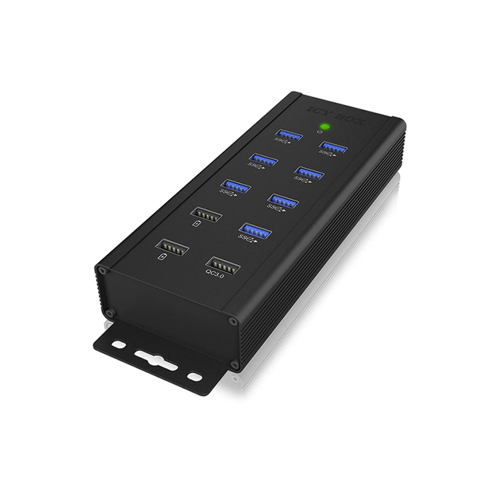 ICY BOX 7-PORT USB 3.2 HUB WITH 1xQC3.0 & 2xFAST CHARGE PORTS