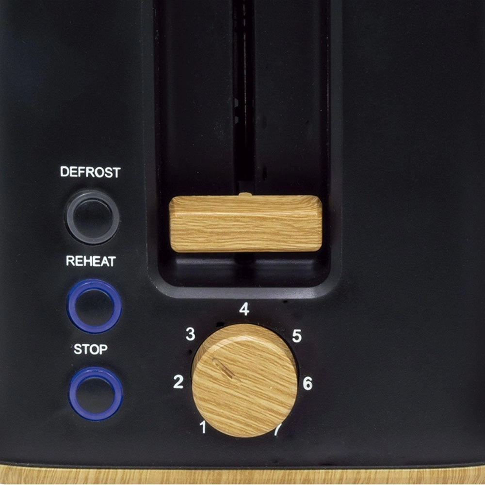 JOCCA 2-SLICE TOASTER NATURE LINE BLACK