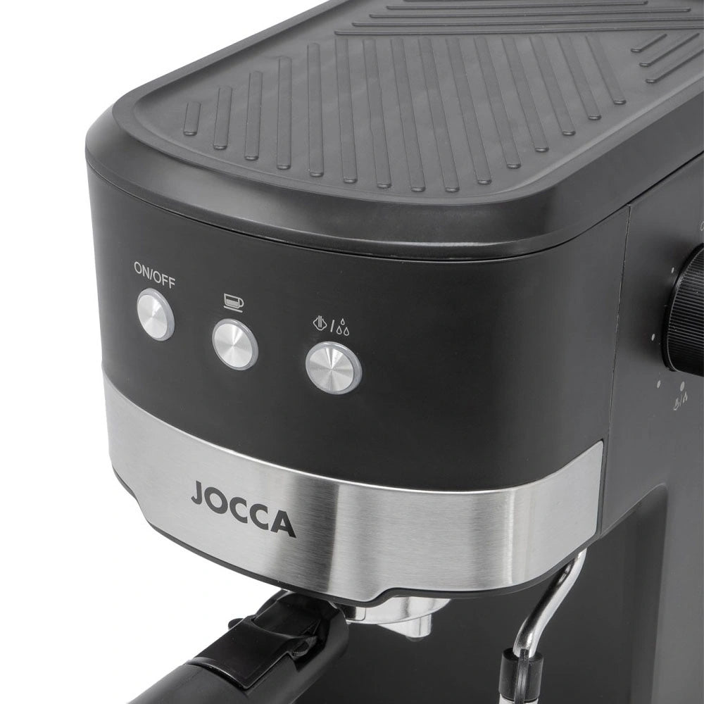 JOCCA ESPRESSO COFEE MAKER 20 BARS WITH VAPORIZER AND REMOBABLE DEPOSIT 1,25L BLACK