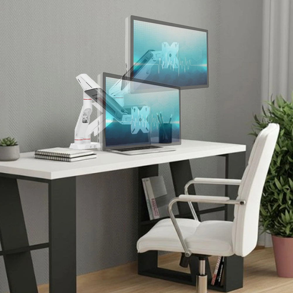 WHITE SHARK DESKTOP MOUNT GMS-3211 FOR 2 MONITORS