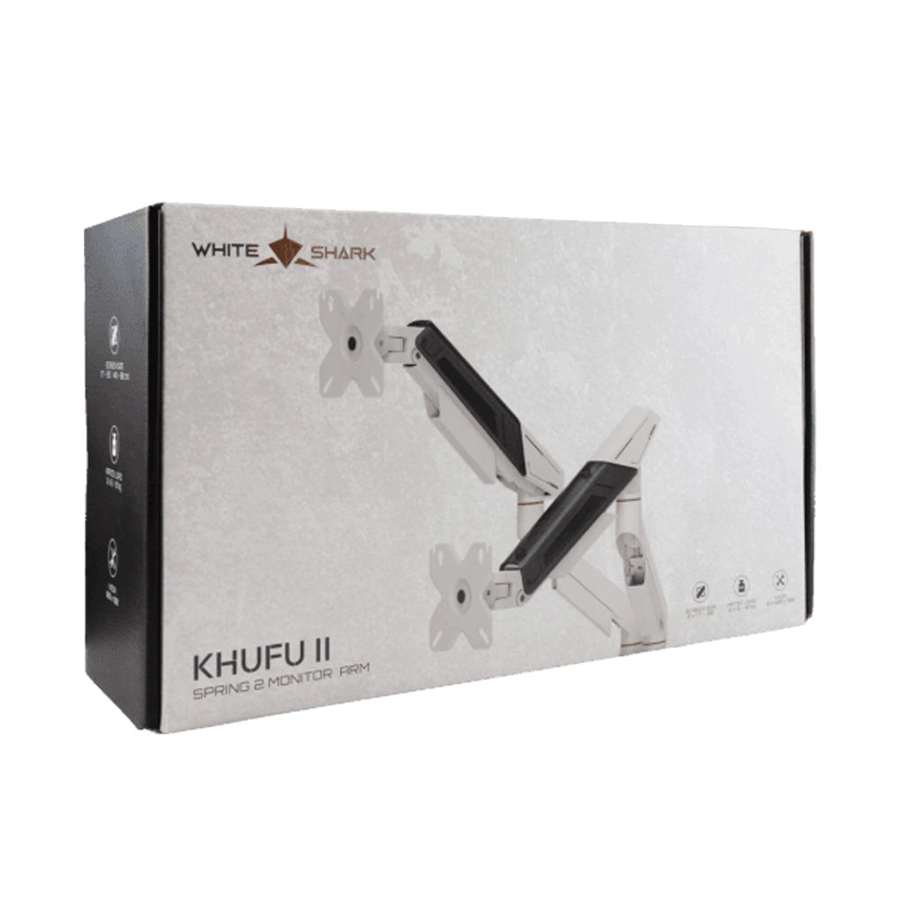 WHITE SHARK DESKTOP MOUNT GMS-3211 FOR 2 MONITORS