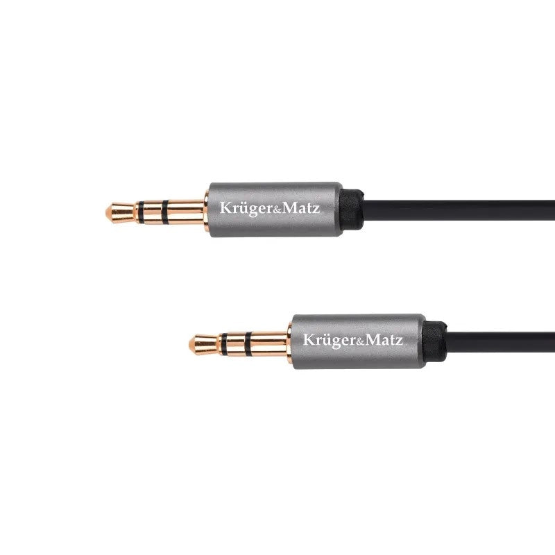 Kruger & Matz KM1227 Καλώδιο  3.5mm male - 3.5mm male Μαύρο 1.8m