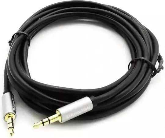 Kruger & Matz KM1227 Καλώδιο  3.5mm male - 3.5mm male Μαύρο 1.8m
